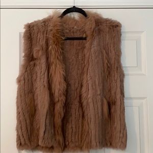 Real Rabbit Fur Vest